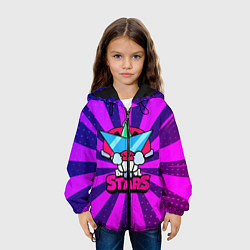 Куртка с капюшоном детская Базз Buzz Brawl Stars, цвет: 3D-черный — фото 2