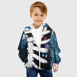 Куртка с капюшоном детская SANS AND FRISK, цвет: 3D-белый — фото 2