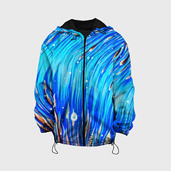 Куртка с капюшоном детская Морские водоросли!, цвет: 3D-черный