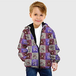 Куртка с капюшоном детская Медведи на ковре, цвет: 3D-черный — фото 2