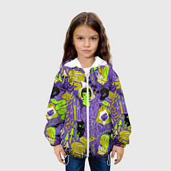 Куртка с капюшоном детская Шабаш, цвет: 3D-белый — фото 2