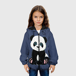 Куртка с капюшоном детская Милая Панда Sweet Panda, цвет: 3D-черный — фото 2