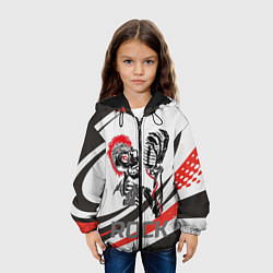 Куртка с капюшоном детская Punk music, цвет: 3D-черный — фото 2