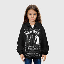 Куртка с капюшоном детская Бродячие псы Дазай ОСаму, цвет: 3D-черный — фото 2