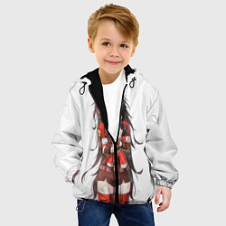 Куртка с капюшоном детская Эмбер из Genshin Impact, цвет: 3D-черный — фото 2