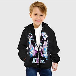Куртка с капюшоном детская Моб Психо 100, цвет: 3D-черный — фото 2