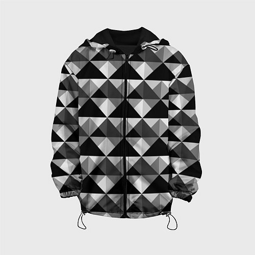 Детская куртка Современный геометрический / 3D-Черный – фото 1
