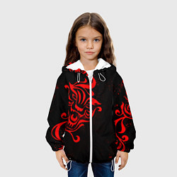 Куртка с капюшоном детская КАЗУТОРА ХАНЕМИЯ ВАЛЬХАЛЛА, цвет: 3D-белый — фото 2