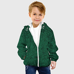 Куртка с капюшоном детская Изумрудный мех, цвет: 3D-белый — фото 2