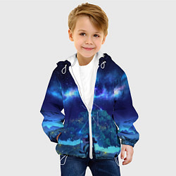 Куртка с капюшоном детская MONA GENSHIN IMPACT, цвет: 3D-белый — фото 2