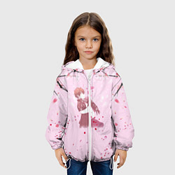 Куртка с капюшоном детская Аниме Объятия Любовь Пара, цвет: 3D-белый — фото 2