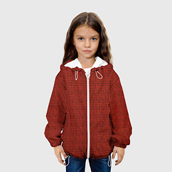 Куртка с капюшоном детская Красная вязь, цвет: 3D-белый — фото 2