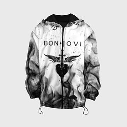 Куртка с капюшоном детская BON JOVI HEART СЕРДЦЕ, цвет: 3D-черный