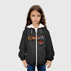 Куртка с капюшоном детская TOYOTA SHARDS, цвет: 3D-белый — фото 2