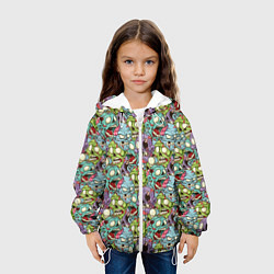 Куртка с капюшоном детская Зомби, цвет: 3D-белый — фото 2