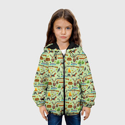 Куртка с капюшоном детская Охота, цвет: 3D-черный — фото 2