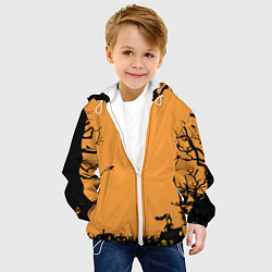 Куртка с капюшоном детская Orange Halloween TRD, цвет: 3D-белый — фото 2