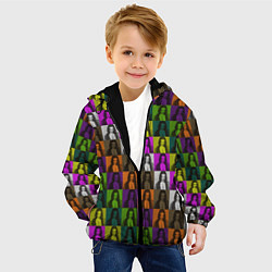 Куртка с капюшоном детская Damiano David Colors, цвет: 3D-черный — фото 2