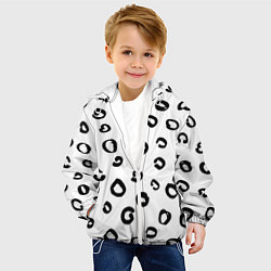 Куртка с капюшоном детская Леопардовый окрас, цвет: 3D-белый — фото 2
