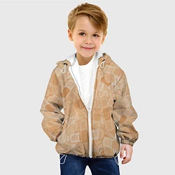 Куртка с капюшоном детская Просто пластыри, цвет: 3D-белый — фото 2