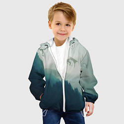 Куртка с капюшоном детская ДРАКОНЫ НАД ЛЕСОМ DRAGON, цвет: 3D-белый — фото 2