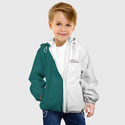 Куртка с капюшоном детская ИГРА В КАЛЬМАРА РУС ЛОГО, цвет: 3D-белый — фото 2