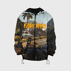 Куртка с капюшоном детская Far Cry 6 game art, цвет: 3D-черный