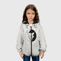 Куртка с капюшоном детская Лунные волки ранний лого цвет легиона, цвет: 3D-черный — фото 2