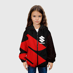 Куртка с капюшоном детская SUZUKI СУЗУКИ СПОРТ ЯПОНИЯ, цвет: 3D-черный — фото 2