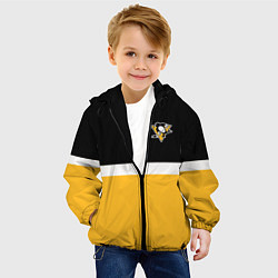Куртка с капюшоном детская Питтсбург Пингвинз НХЛ, цвет: 3D-черный — фото 2