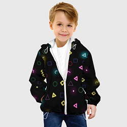 Куртка с капюшоном детская ИГРА В КАЛЬМАРА МИНИМАЛИЗМ, цвет: 3D-белый — фото 2