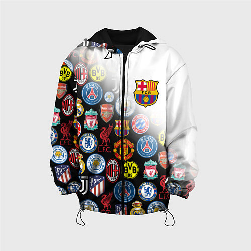 Детская куртка FC BARCELONA LOGOBOMBING / 3D-Черный – фото 1
