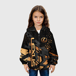 Куртка с капюшоном детская Lexus Лексус, цвет: 3D-черный — фото 2