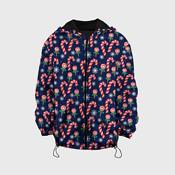 Куртка с капюшоном детская Christmas Candy, цвет: 3D-черный