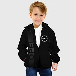 Куртка с капюшоном детская Опель Opel, цвет: 3D-черный — фото 2