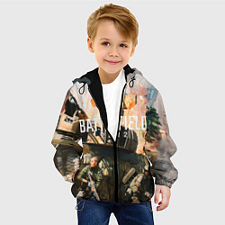 Куртка с капюшоном детская Battlefield 2042 - отряд, цвет: 3D-черный — фото 2