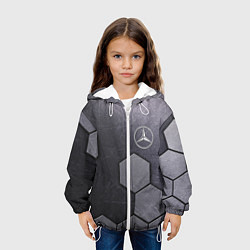 Куртка с капюшоном детская Mercedes-Benz vanguard pattern, цвет: 3D-белый — фото 2