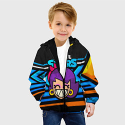 Куртка с капюшоном детская Lola значок, цвет: 3D-черный — фото 2