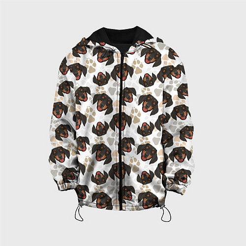 Детская куртка Такса Dachshund Dog / 3D-Черный – фото 1