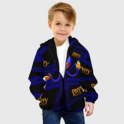 Куртка с капюшоном детская Poppy Playtime Геометрия, цвет: 3D-черный — фото 2