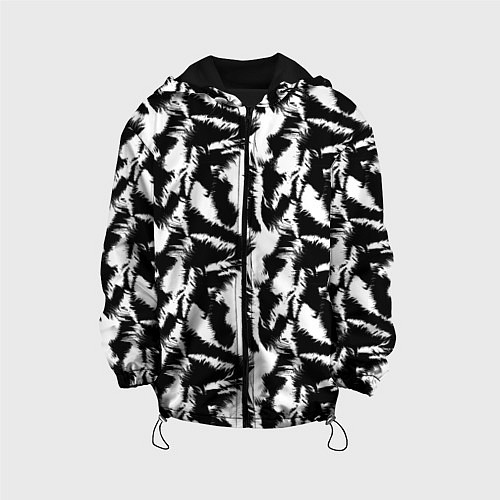 Детская куртка Шкура Белого Тигра / 3D-Черный – фото 1