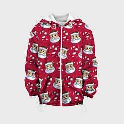 Куртка с капюшоном детская Дед Морoз, цвет: 3D-белый