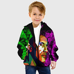 Куртка с капюшоном детская Дуэйн Джонсон АРТ Скала, цвет: 3D-черный — фото 2