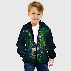 Куртка с капюшоном детская Аста Черный клевер Black clover, цвет: 3D-черный — фото 2