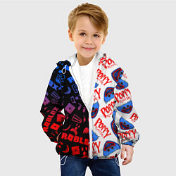 Куртка с капюшоном детская ROBLOX x POPPY PLAYTIME РОБЛОКС ПОППИ ПЛЕЙТАЙМ, цвет: 3D-белый — фото 2