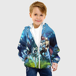 Куртка с капюшоном детская ПРИКЛЮЧЕНИЯ С ДВАЛИНОМ, цвет: 3D-белый — фото 2