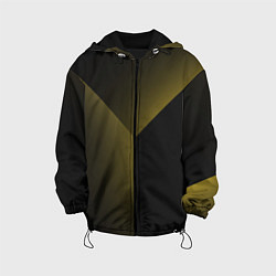 Куртка с капюшоном детская Градиентные полосы, цвет: 3D-черный