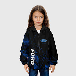 Куртка с капюшоном детская FORD, ФОРД ГЕОМЕТРИЯ, цвет: 3D-черный — фото 2