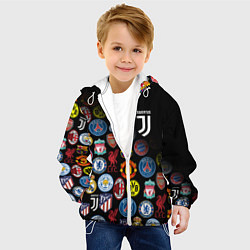 Куртка с капюшоном детская JUVENTUS LOGOBOMBING SPORT, цвет: 3D-белый — фото 2