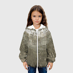 Куртка с капюшоном детская Коллекция Journey На земле 130-2, цвет: 3D-белый — фото 2